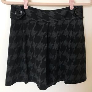 Express Houndstooth Mini Skirt
